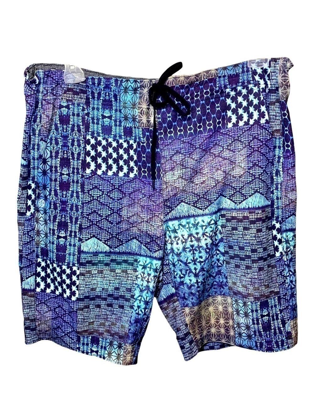 MANDUKA Blue Yoga Athletic 9' Short Lightweight Breathable Movable Coastal Sz XL